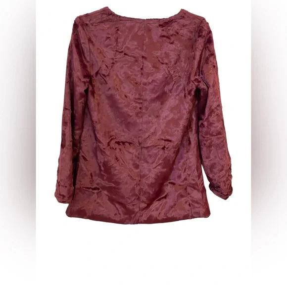 Panne velvet jacket w/silky lining Tabitha Anthropologie - Picture 5 of 8